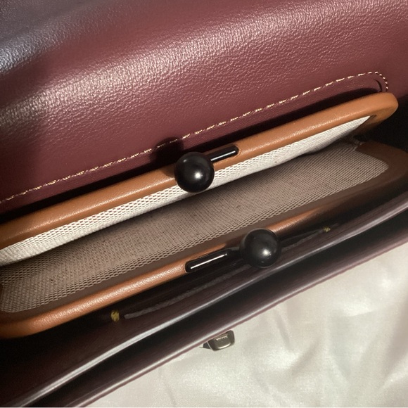 Coach Disney Daisy Duck Motif Dinky Pink Leather Crossbody Bag NEW Duster Includ - Picture 12 of 16